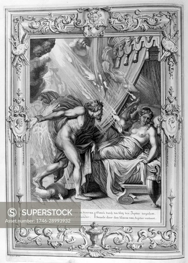 Picart, Mythology, Temple of Muses, Semele