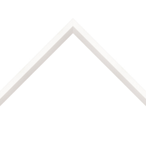 Tall Matte White W/Deep Bevel
