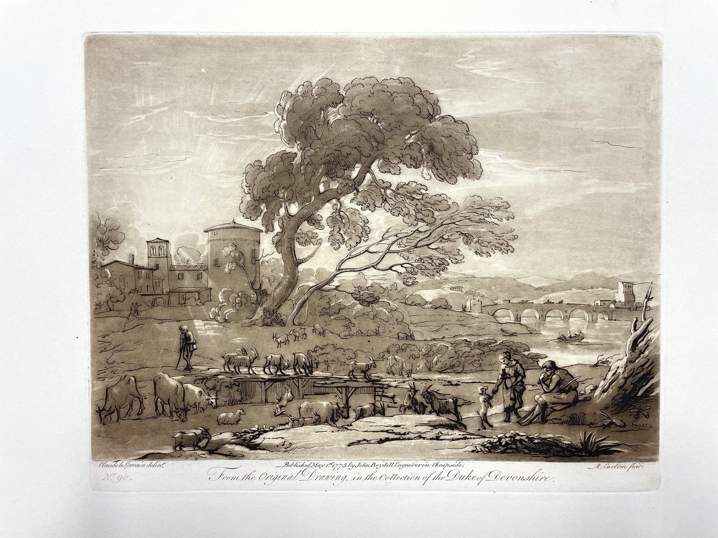 From the Original Drawing in the Collection of the Duke of Devonshire, Claude Lorrain, C. 1775
