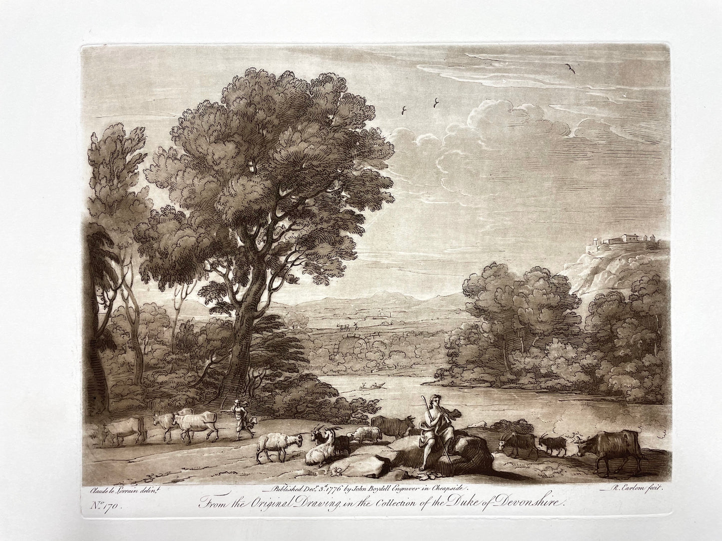 From the Original Drawing in the Collection of the Duke of Devonshire, Claude Lorrain, C. 1776