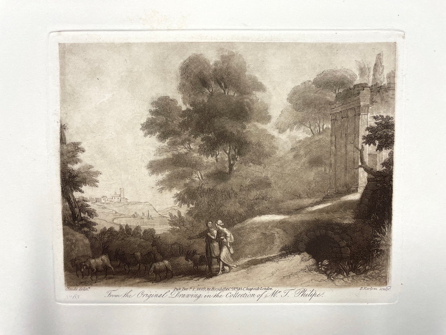 From the Original Drawing in the Collection of M. J. Philipe, Claude Lorrain, C. 1810
