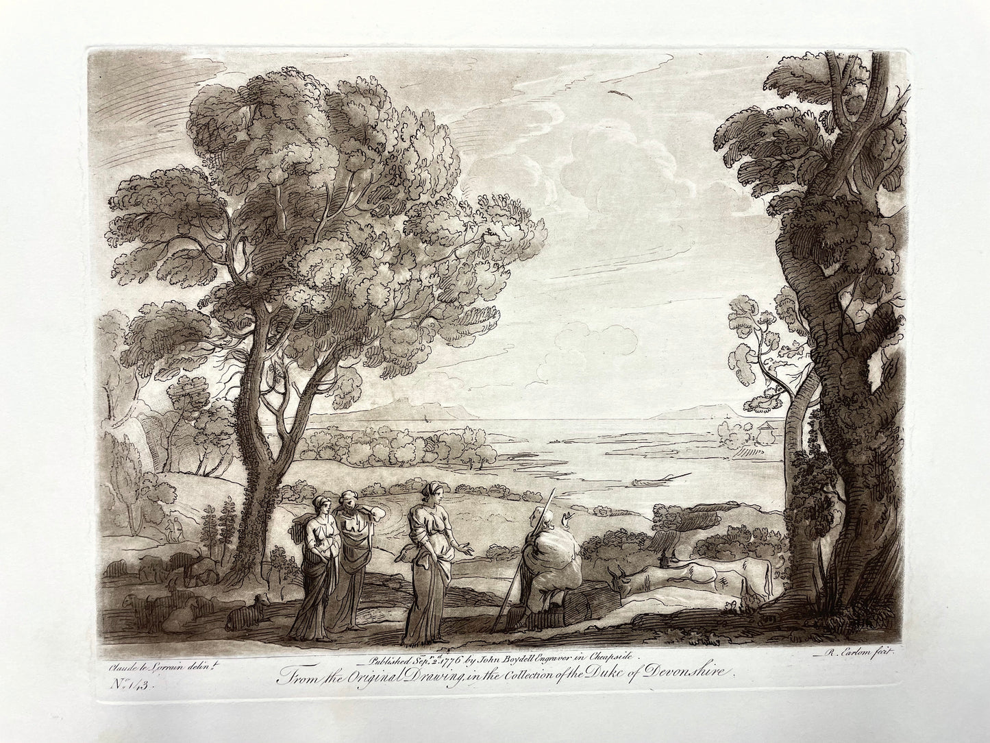 From the Original Drawing in the Collection of the Duke of Devonshire, Claude Lorrain, C. 1776