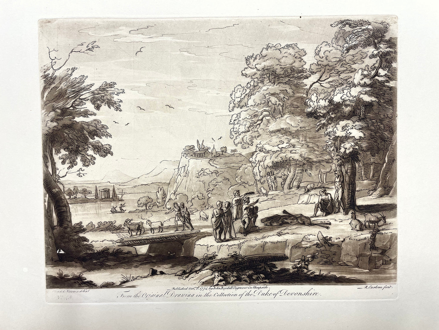 From the Original Drawing in the Collection of the Duke of Devonshire, Claude Lorrain, C. 1774