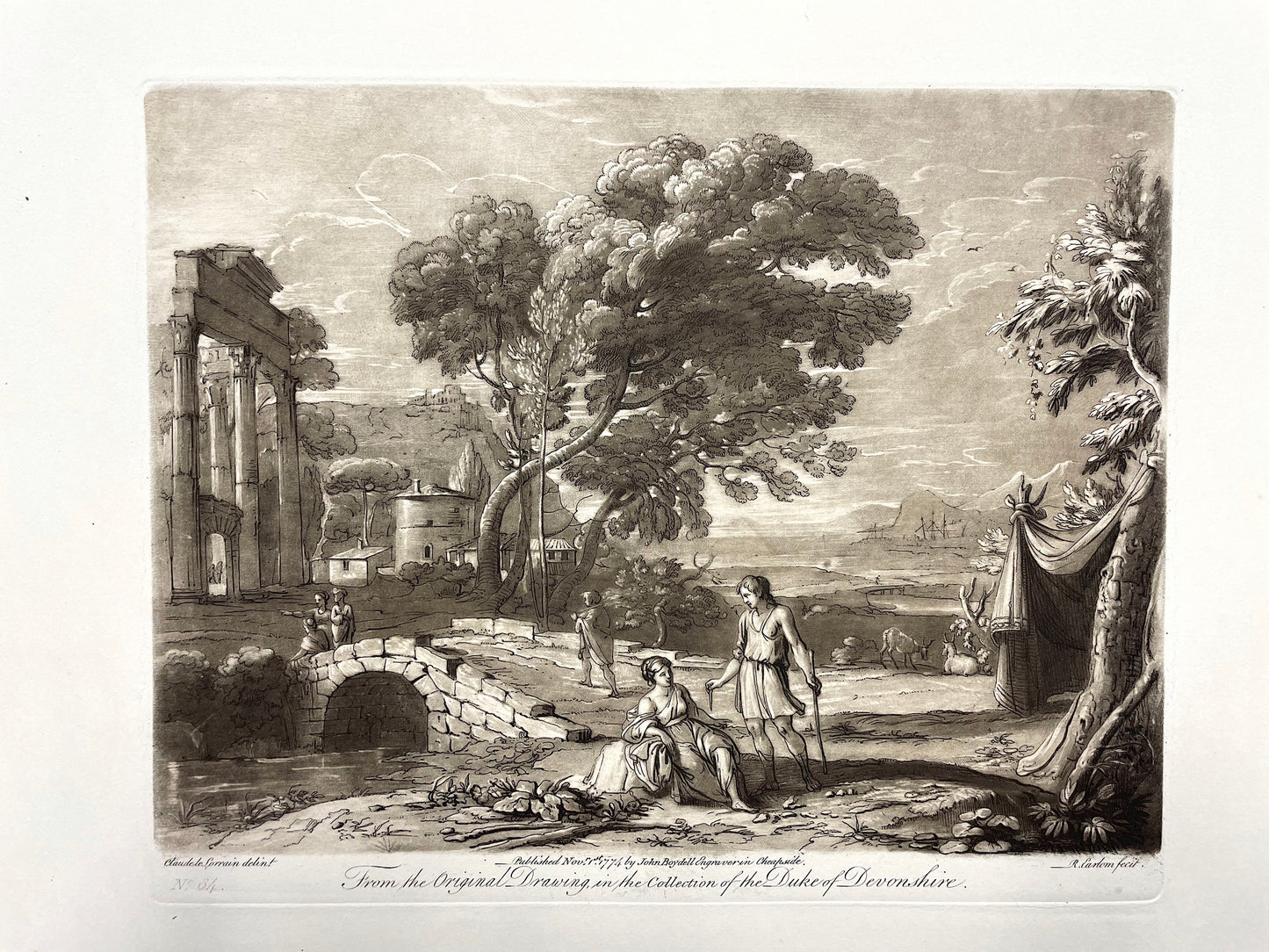 From the Original Drawing in the Collection of the Duke of Devonshire, Claude Lorrain, C. 1774