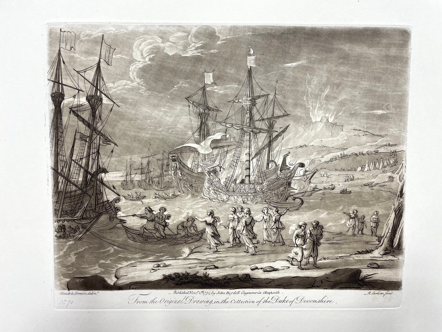 From the Original Drawing in the Collection of the Duke of Devonshire, Claude Lorrain, C. 1774