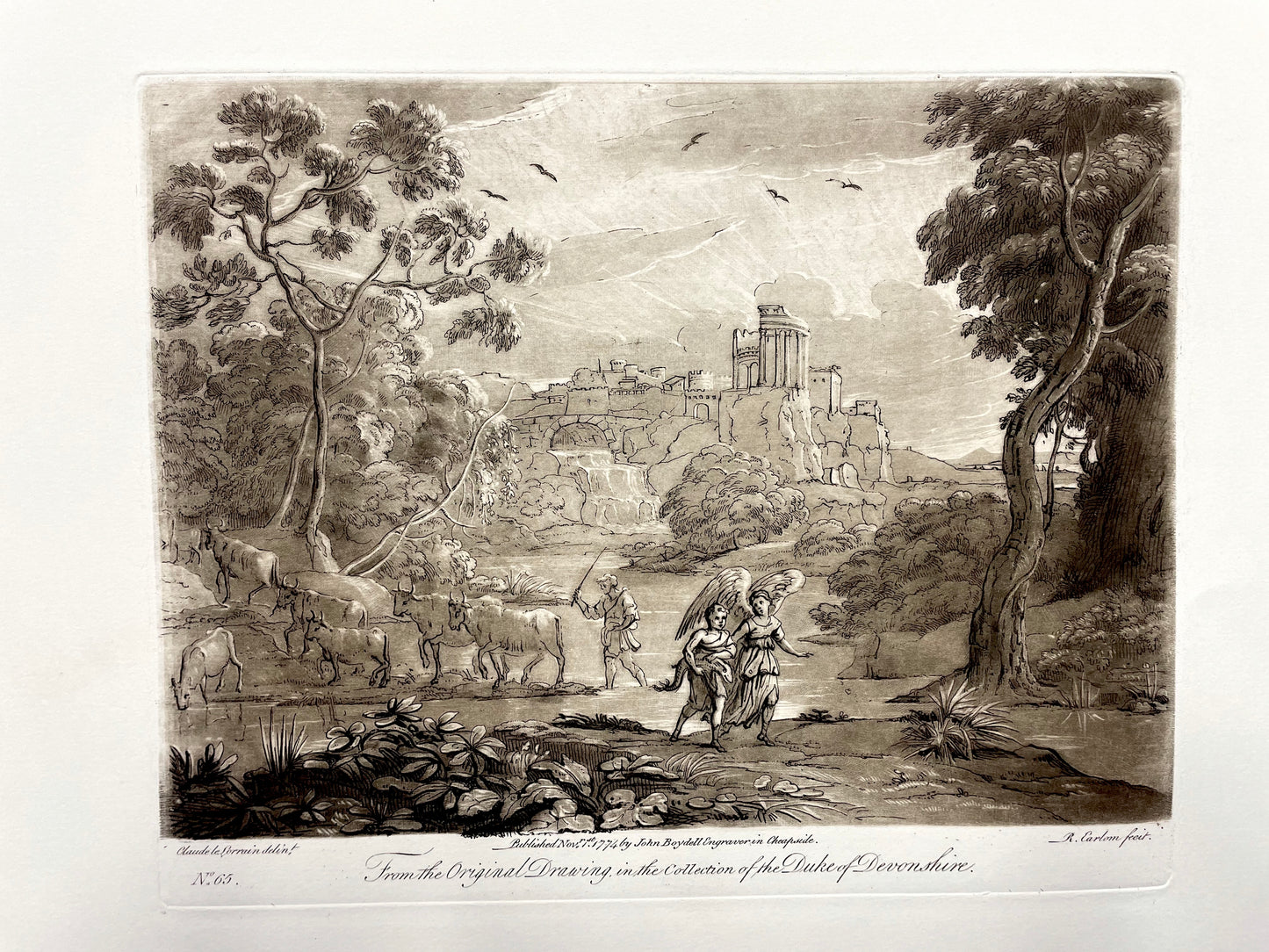 From the Original Drawing in the Collection of the Duke of Devonshire, Claude Lorrain, C. 1774