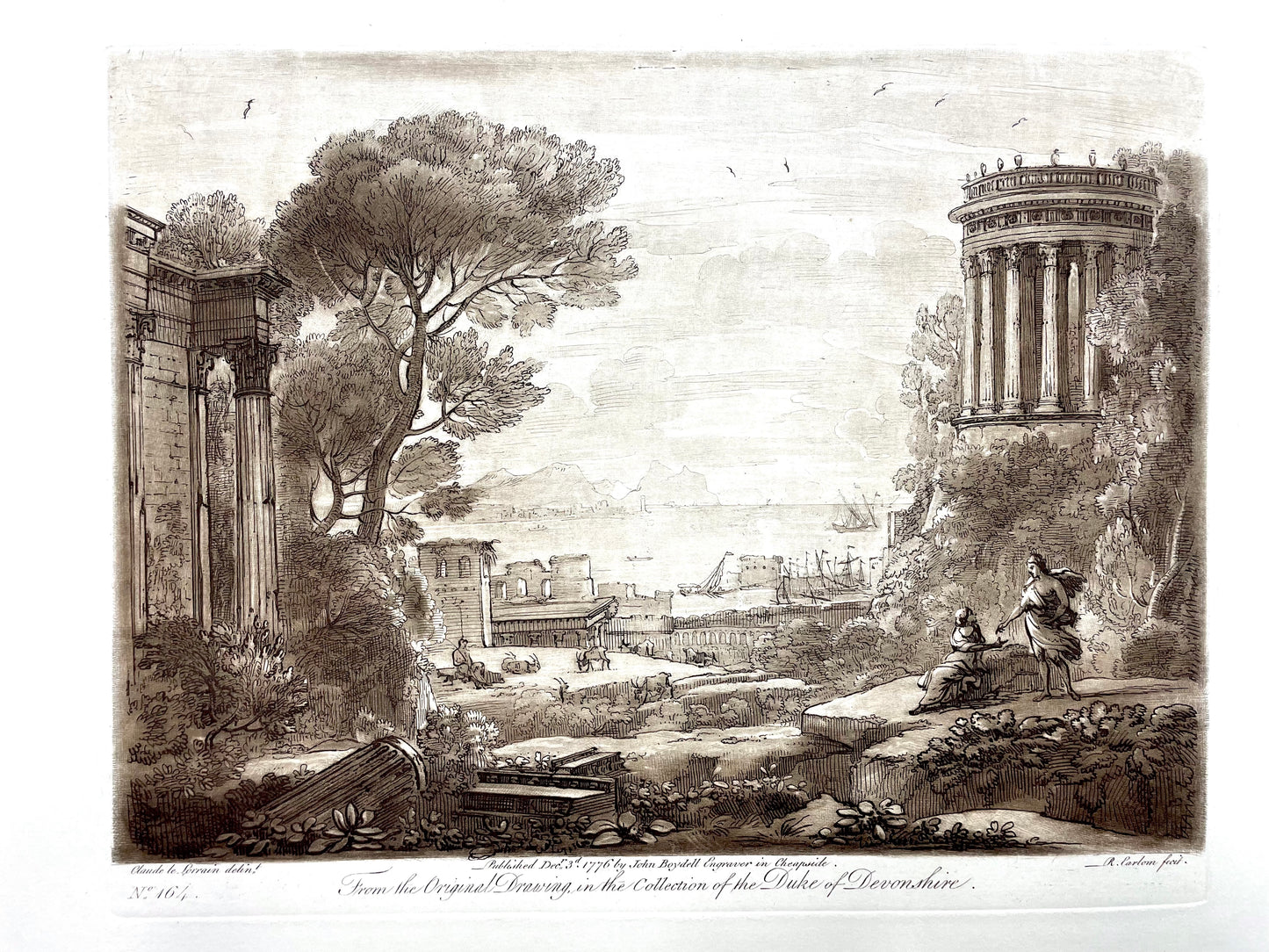 From the Original Drawing in the Collection of the Duke of Devonshire, Claude Lorrain, c. 1776