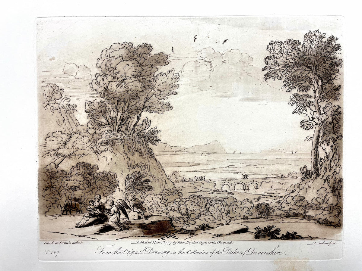 From the Original Drawing in the Collection of the Duke of Devonshire, Claude Lorrain, c. 1777