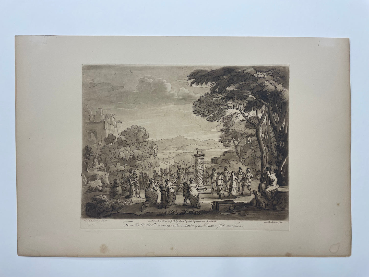 From the Original Drawing in the Collection of the Duke of Devonshire, Claude Lorrain, c. 1776