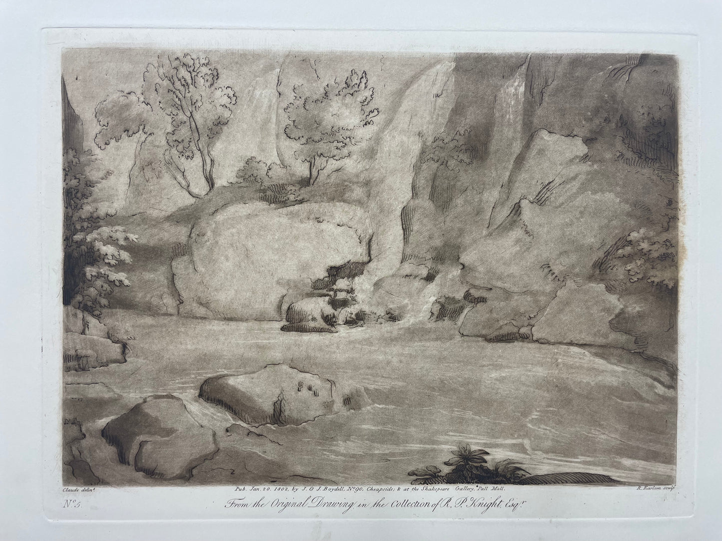 From the Original Drawing in the Collection of R.P. Knight, Claude Lorrain, c. 1802