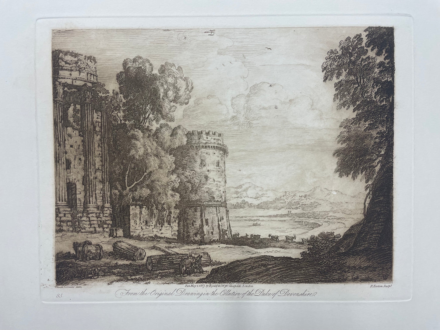 From the Original Drawing in the Collection of the Duke of Devonshire, Claude Lorrain, c. 1817