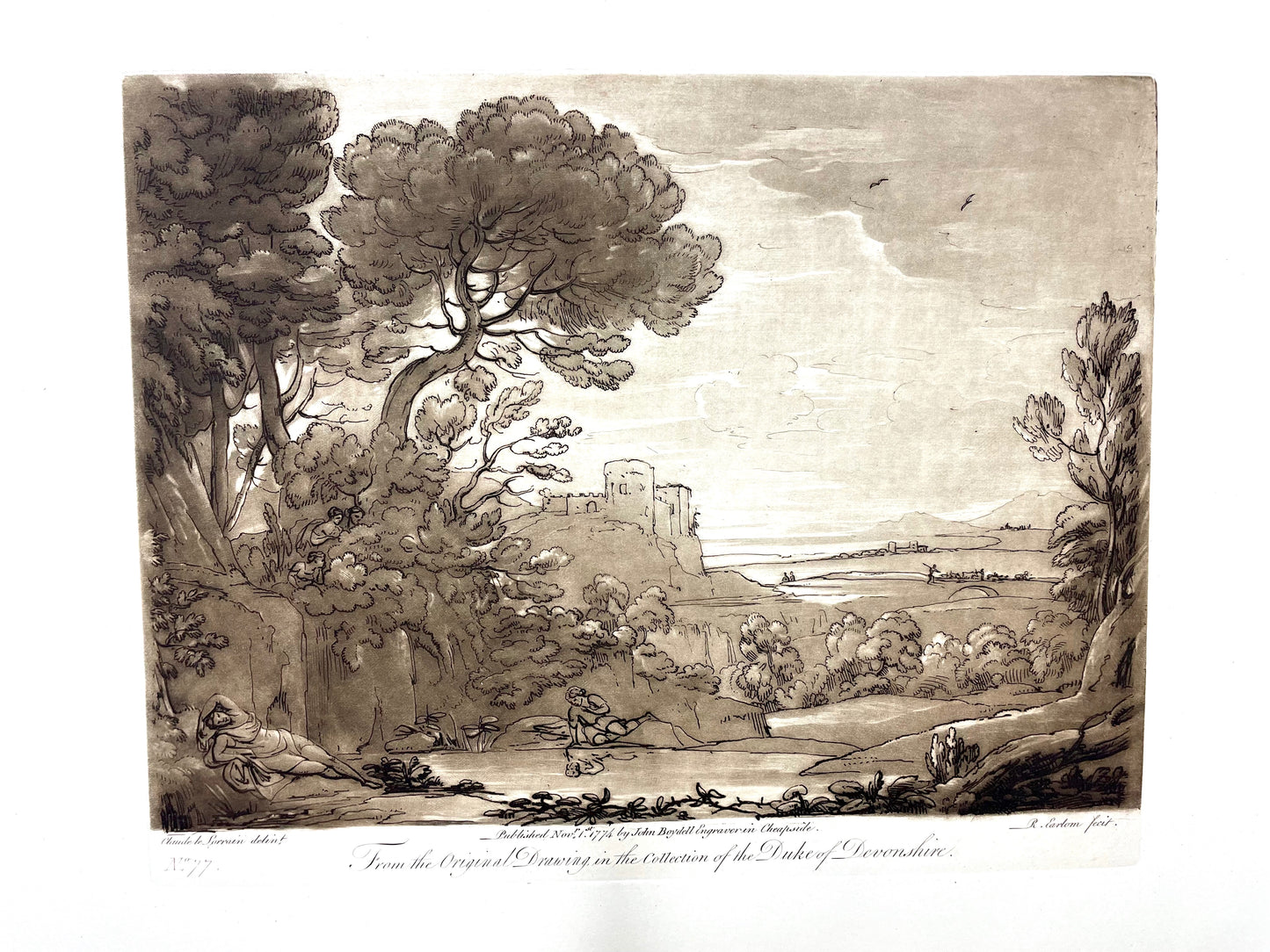From the Original Drawing in the Collection of the Duke of Devonshire, Claude Lorrain, C. 1774