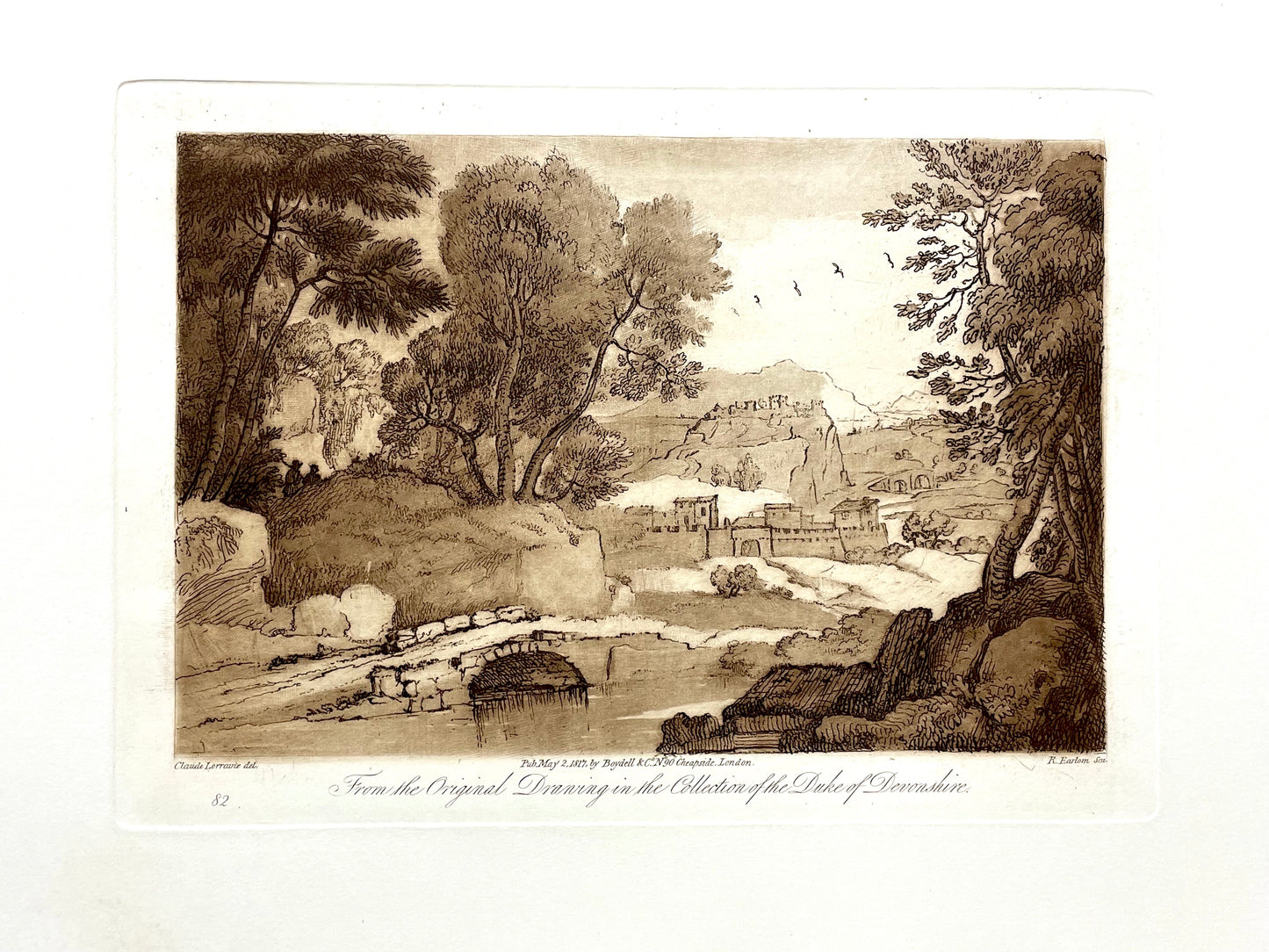 From the Original Drawing in the Collection of the Duke of Devonshire, Claude Lorrain, C. 1817