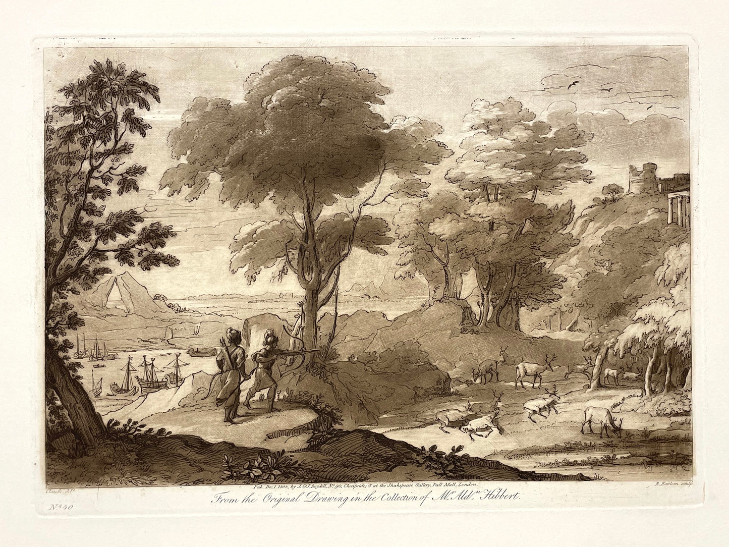 From the Original Drawing in the Collection of M. Ald. Hibbert, Claude Lorrain, C. 1803