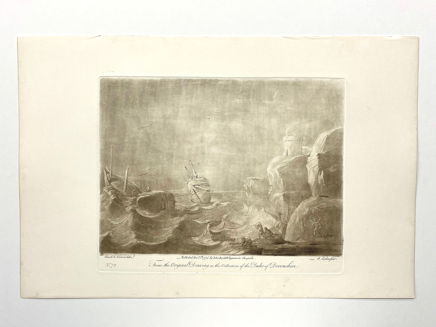 From the Original Drawing in the Collection of the Duke of Devonshire, Claude Lorrain, C. 1774
