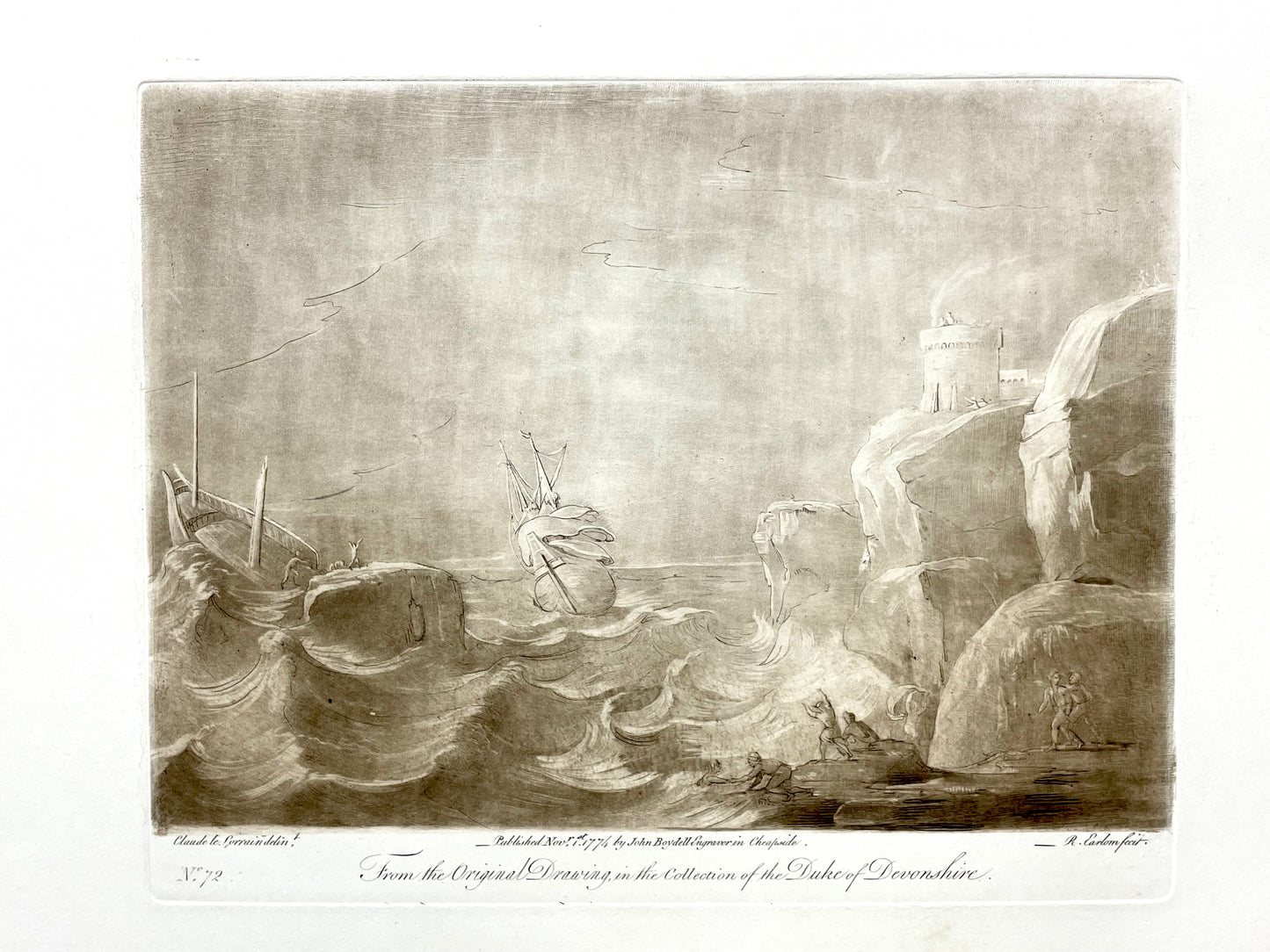 From the Original Drawing in the Collection of the Duke of Devonshire, Claude Lorrain, C. 1774
