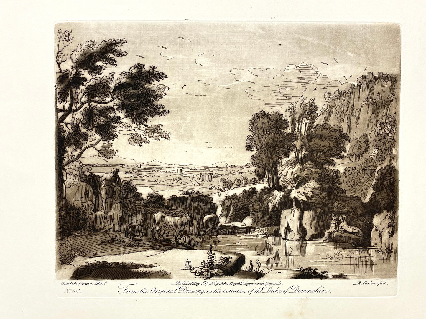 From the Original Drawing in the Collection of the Duke of Devonshire, Claude Lorrain, C. 1775