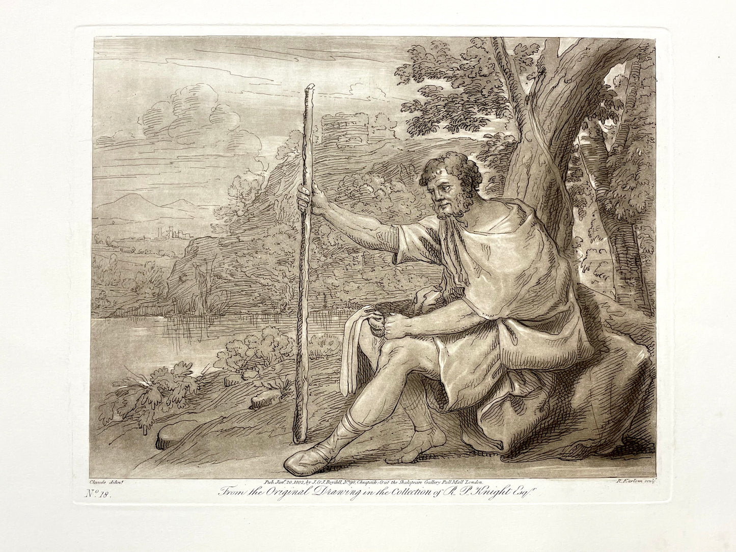 From the Original Drawing in the Collection of R.P. Knight, Claude Lorrain, C. 1802