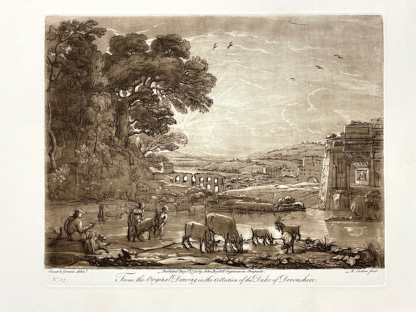 From the Original Drawing in the Collection of the Duke of Devonshire, Claude Lorrain, C. 1776