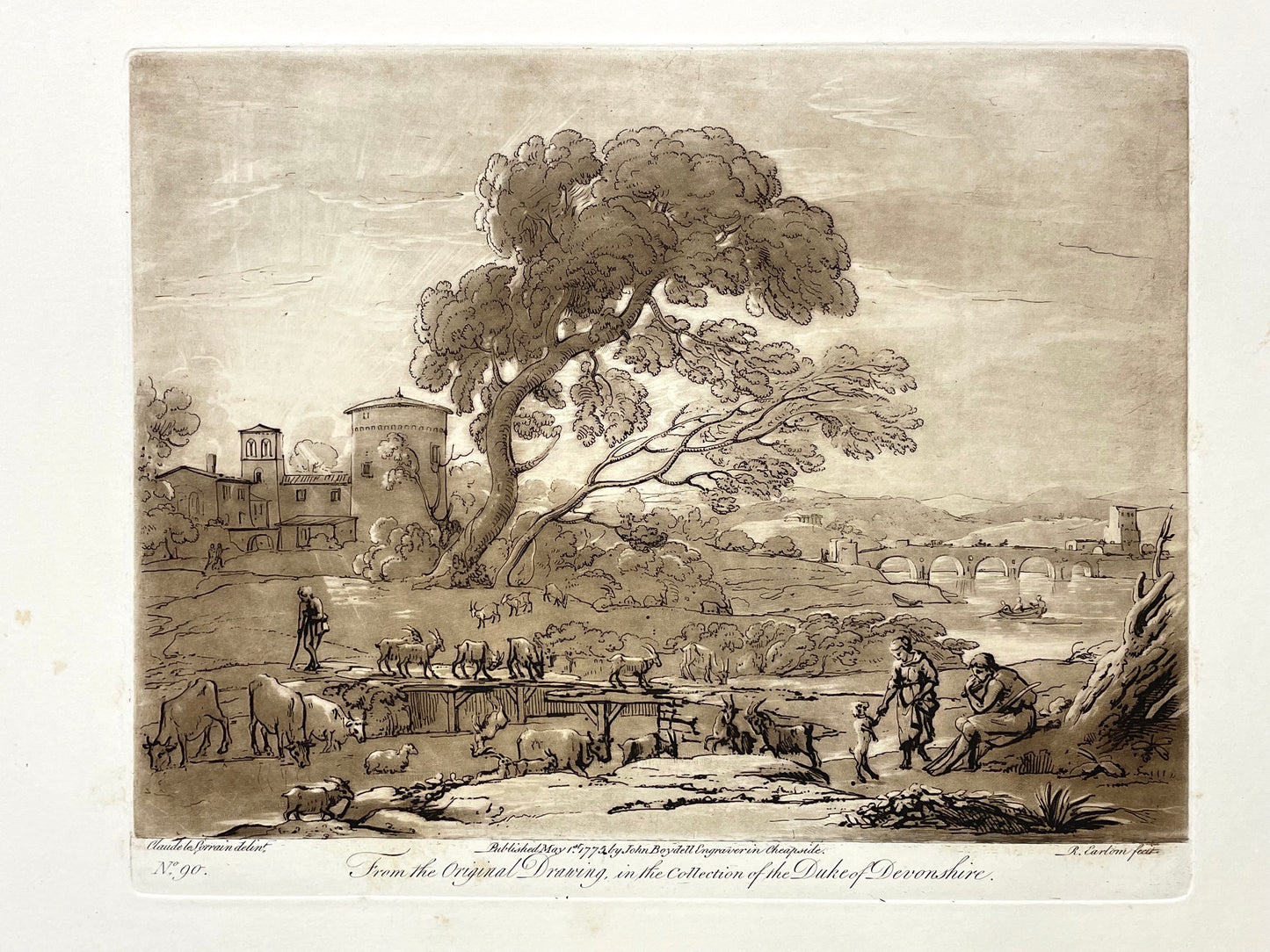 From the Original Drawing in the Collection of the Duke of Devonshire, Claude Lorrain, C. 1776