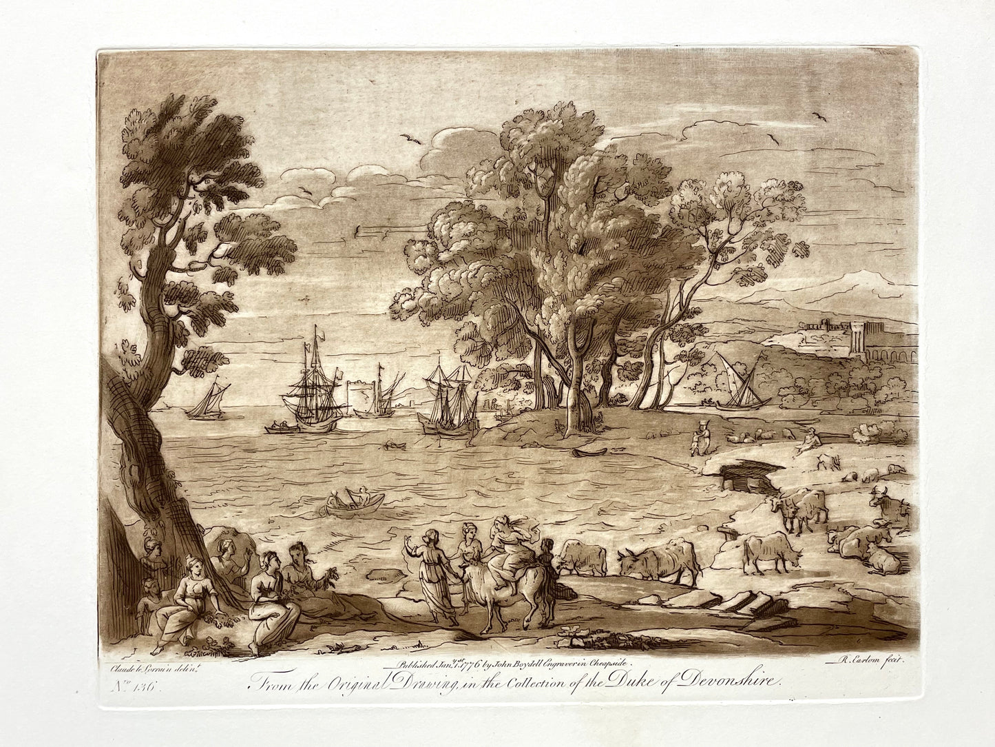 From the Original Drawing in the Collection of the Duke of Devonshire, Claude Lorrain, C. 1776