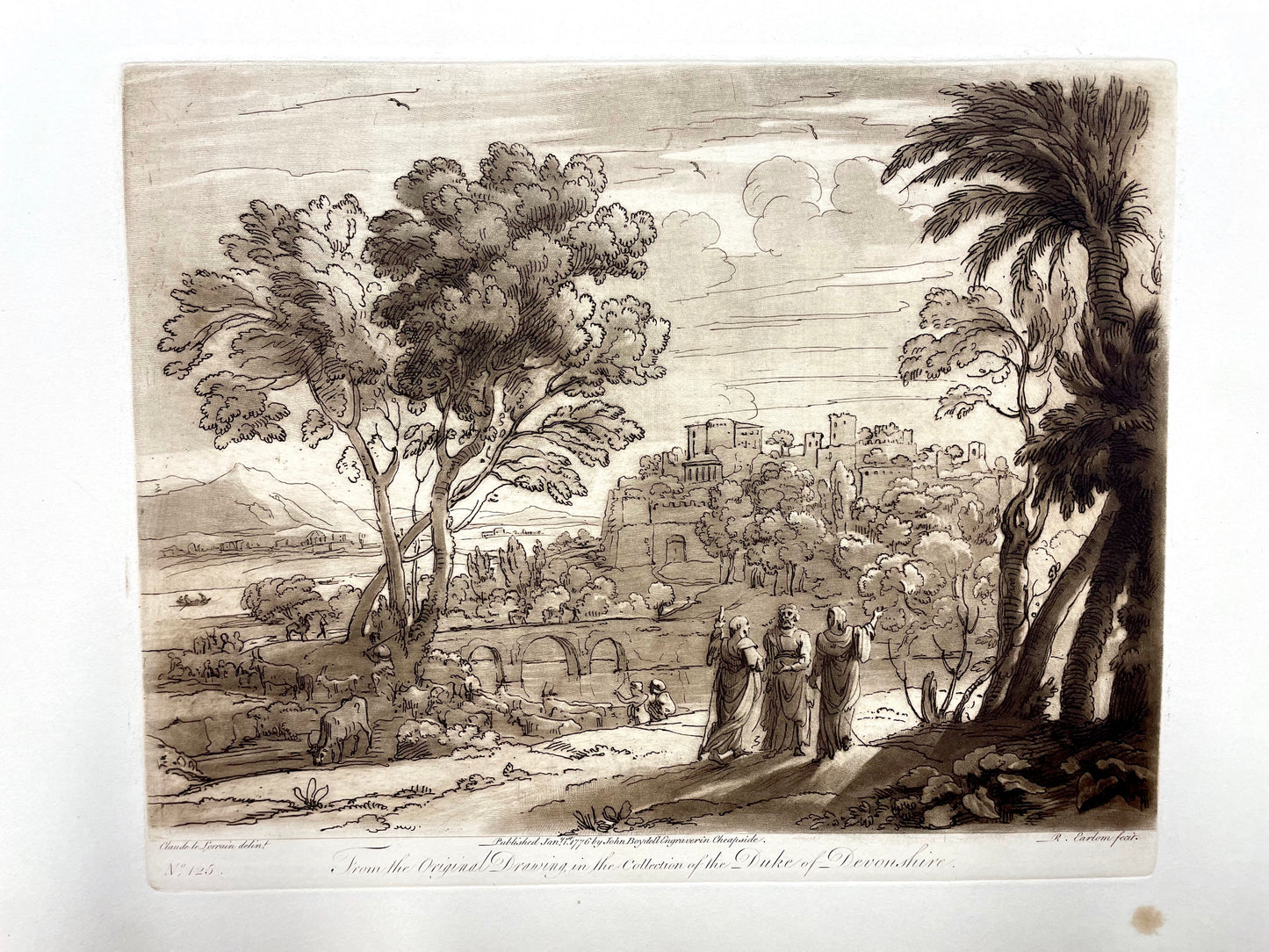 From the Original Drawing in the Collection of the Duke of Devonshire, Claude Lorrain, c. 1776