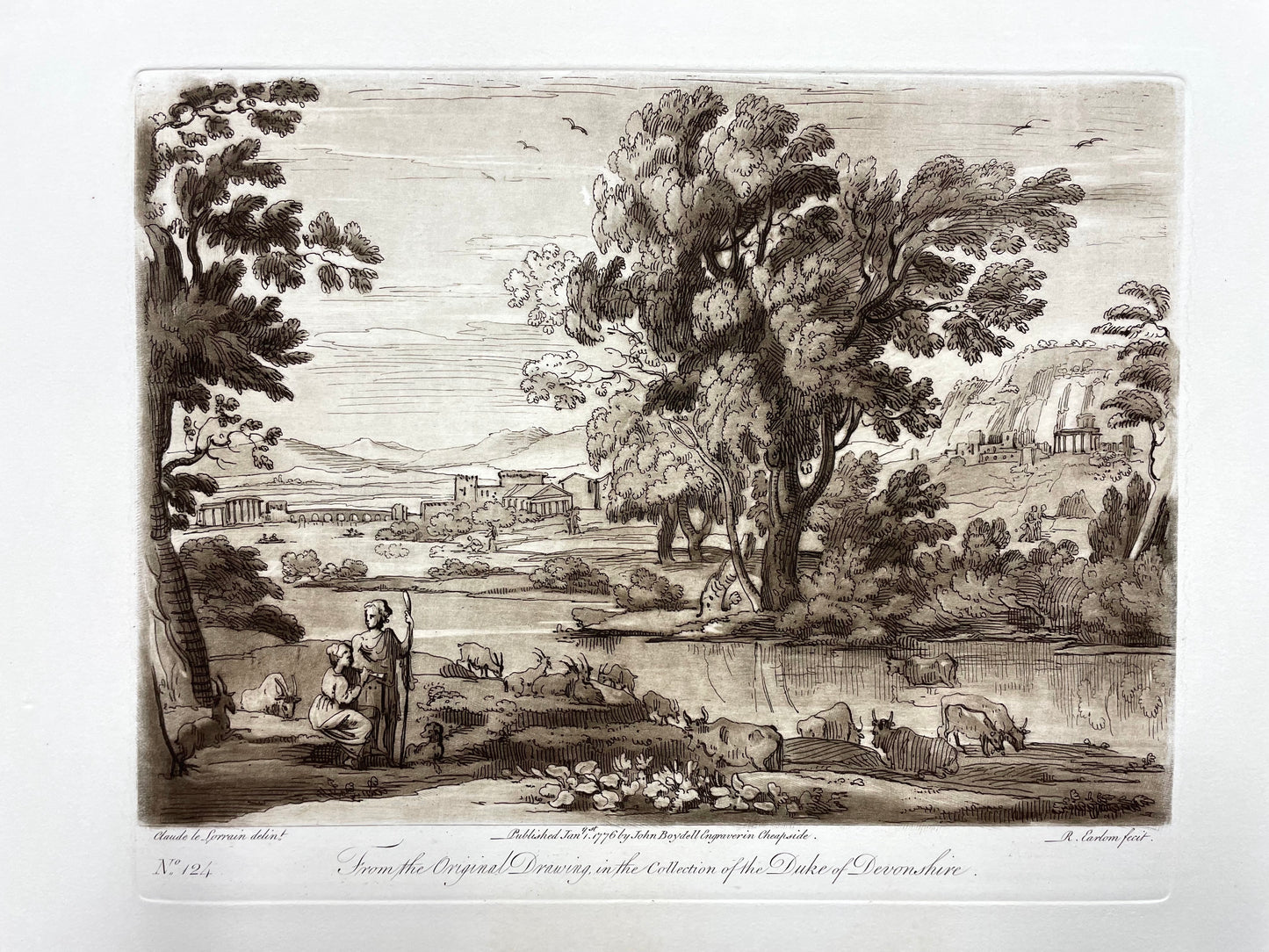 From the Original Drawing in the Collection of the Duke of Devonshire, Claude Lorrain, C. 1775