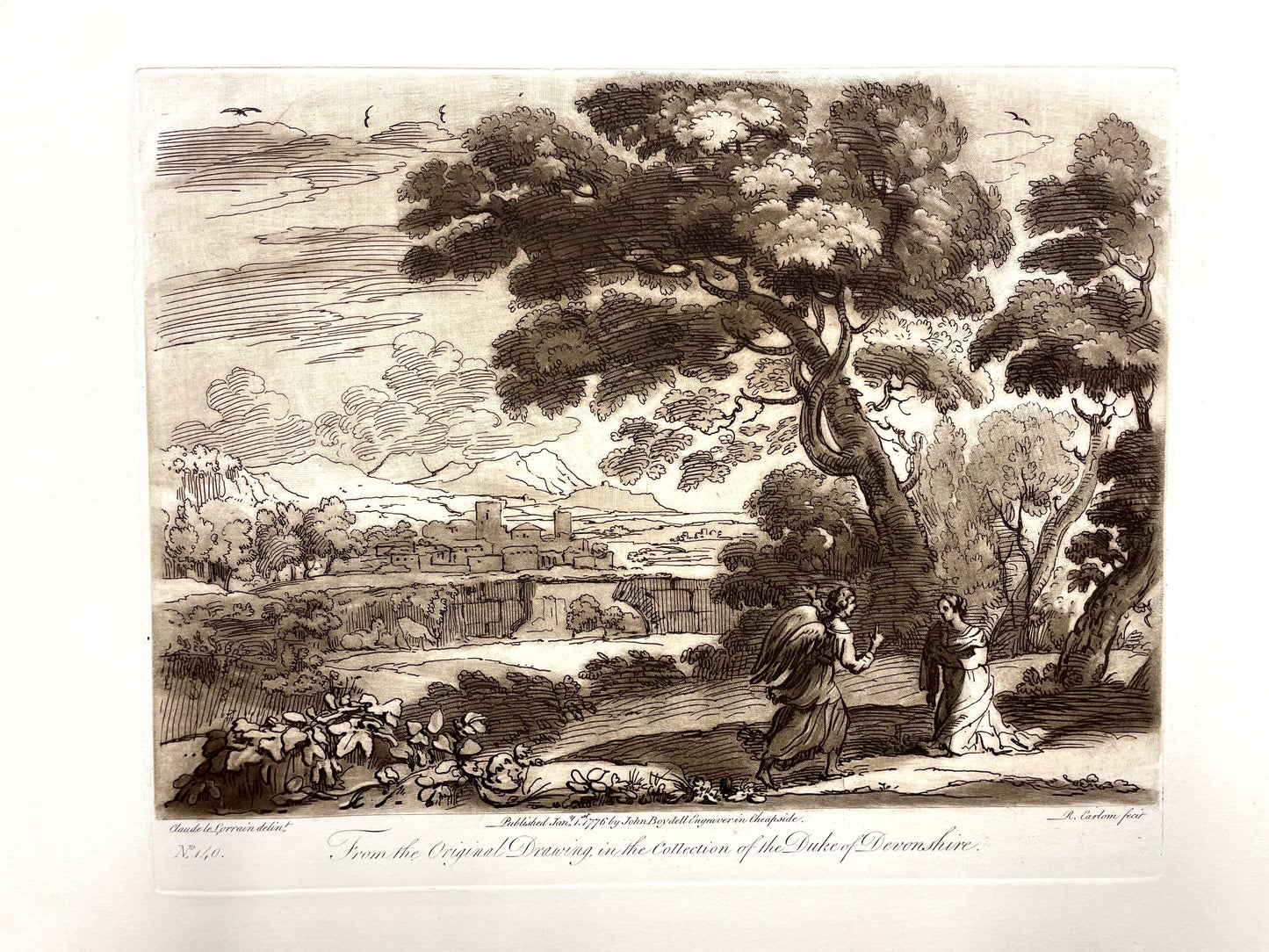 From the Original Drawing in the Collection of the Duke of Devonshire, Claude Lorrain, C. 1776
