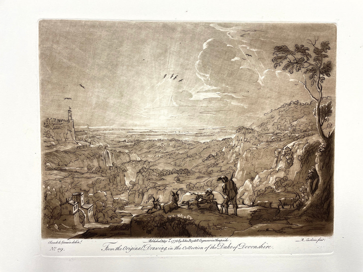 From the Original Drawing in the Collection of the Duke of Devonshire, Claude Lorrain, C. 1775