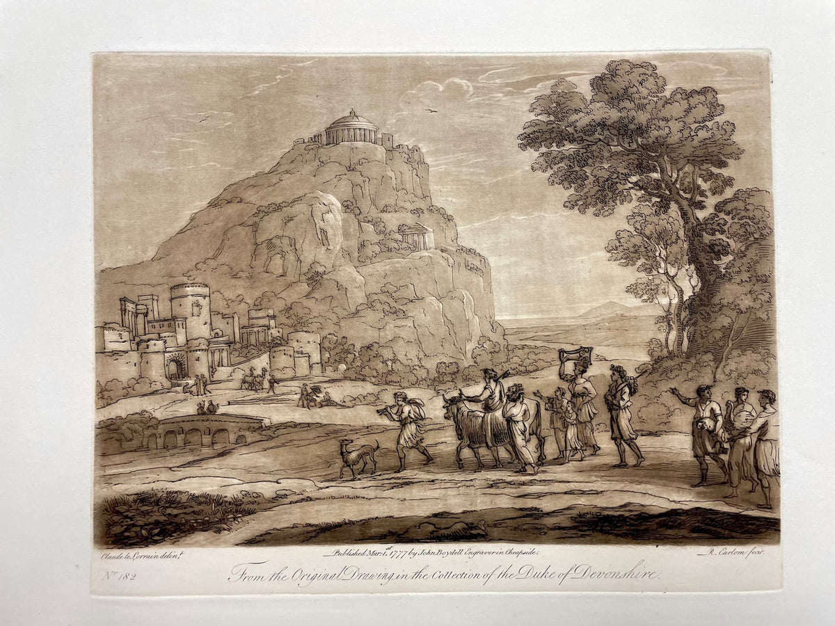 From the Original Drawing in the Collection of the Duke of Devonshire, Claude Lorrain, c. 1777