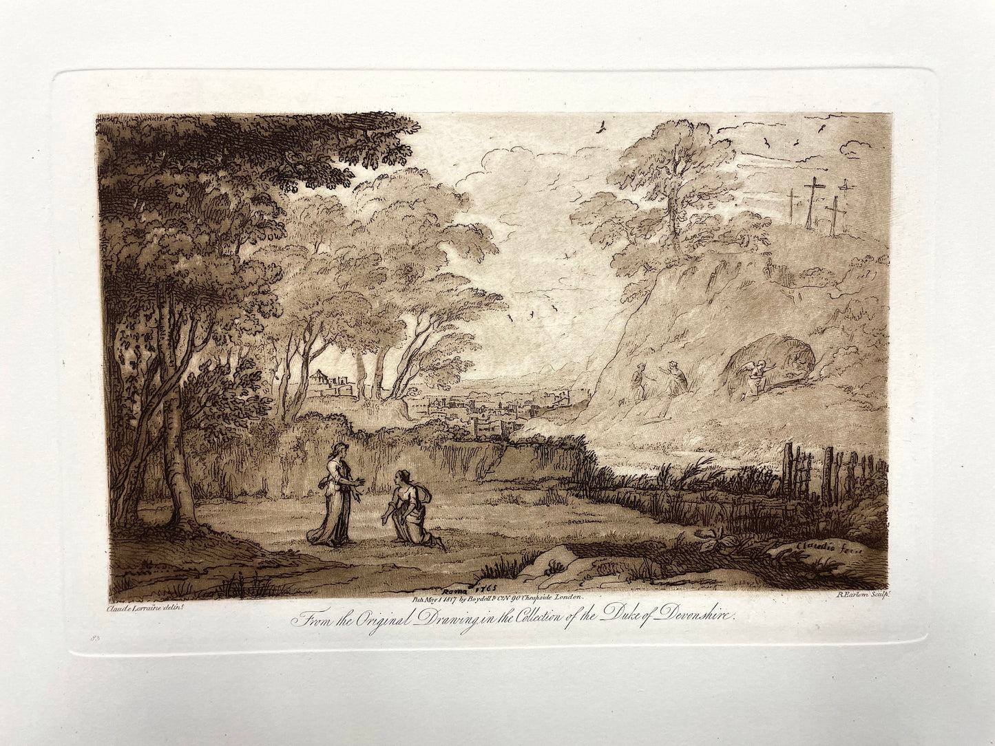 From the Original Drawing in the Collection of the Duke of Devonshire, Claude Lorrain, C. 1817