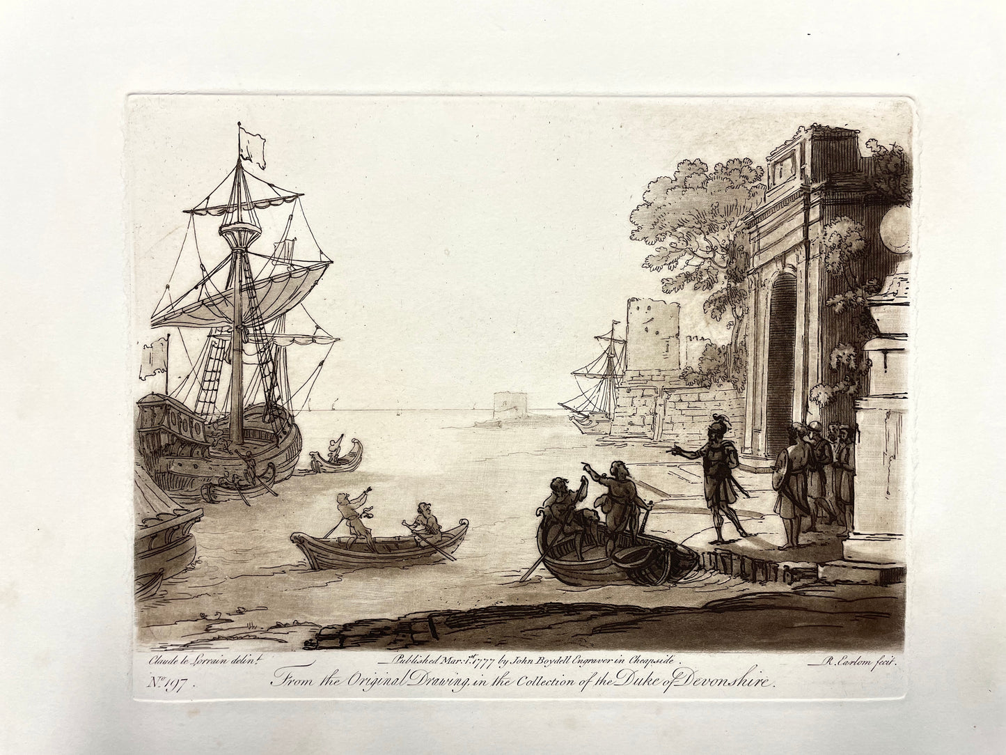 From the Original Drawing in the Collection of the Duke of Devonshire, Claude Lorrain, C. 1777