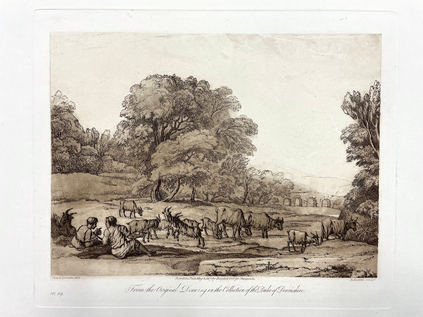 From the Original Drawing in the Collection of the Duke of Devonshire, Claude Lorrain, C. 1817