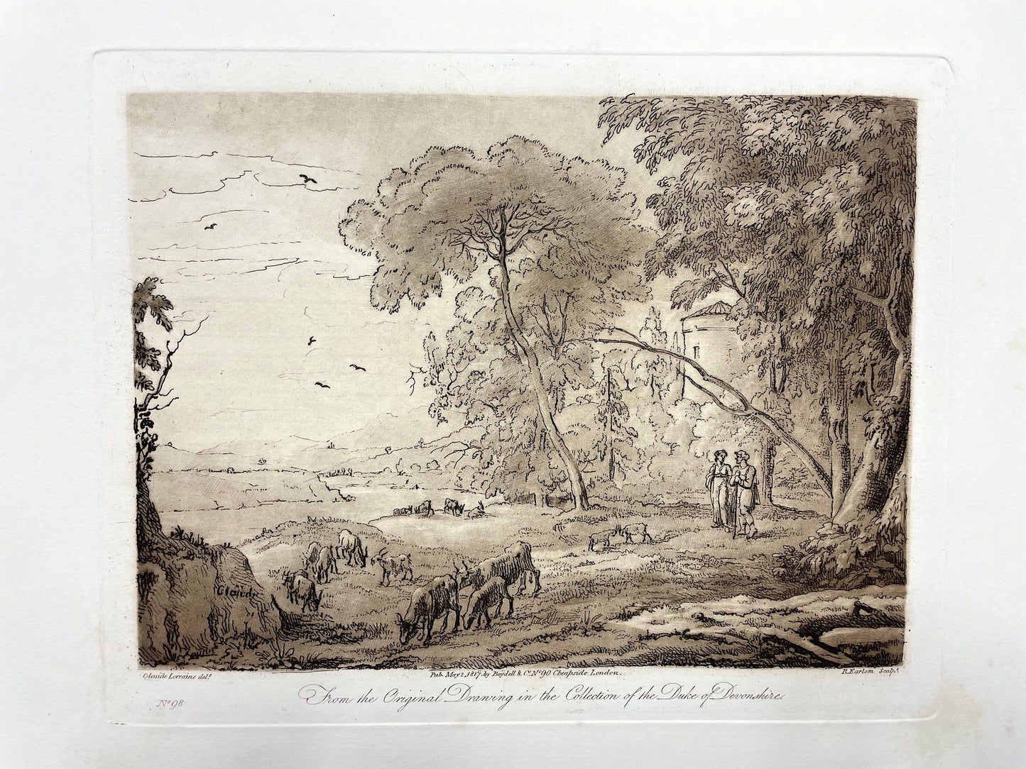 From the Original Drawing in the Collection of the Duke of Devonshire, Claude Lorrain, C. 1817