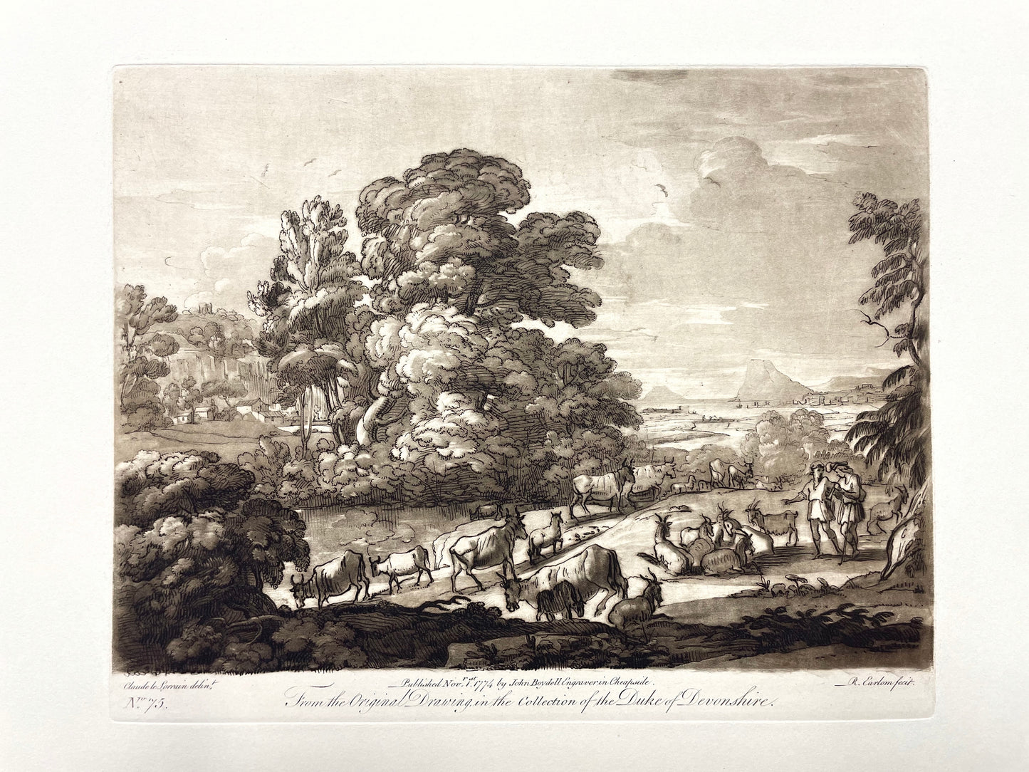 From the Original Drawing in the Collection of the Duke of Devonshire, Claude Lorrain, C. 1774