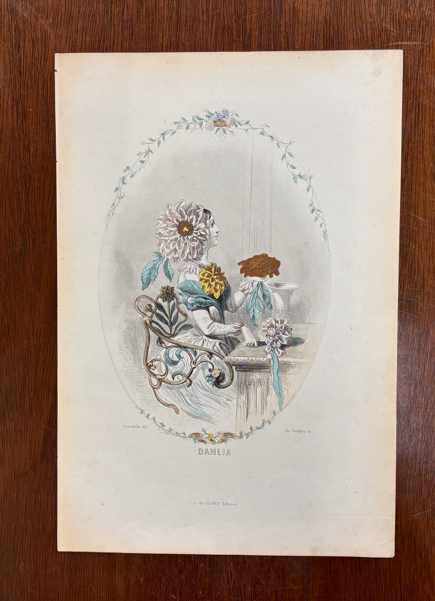 Dahlia by J.J. Grandville
