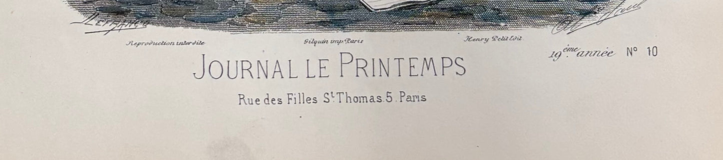 Journal le Printemps, Plate 1880