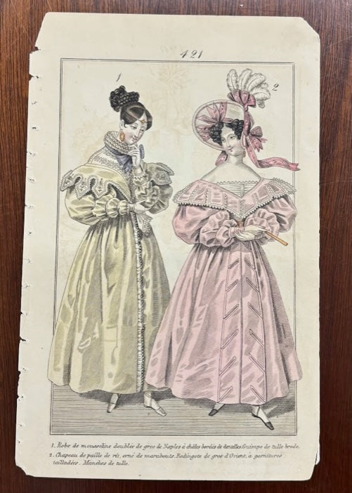 Fashion Plate 421 by an anonymous French artist