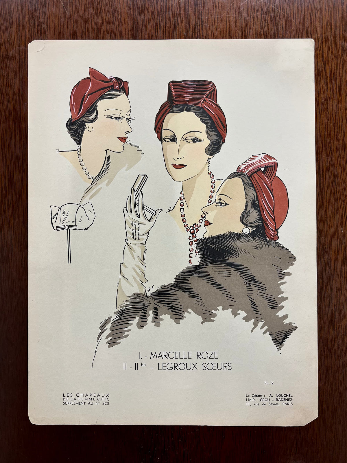 Fashion Plate 2, Les Chapeaux de la Femme, Anonymous Artist