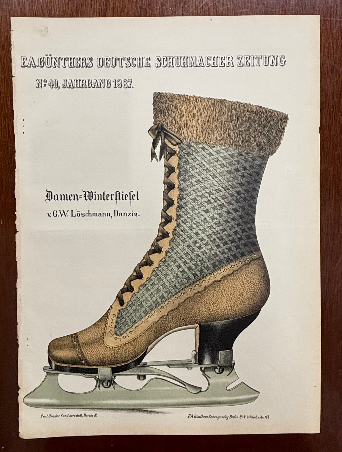Ics skates No. 40, by Unknown