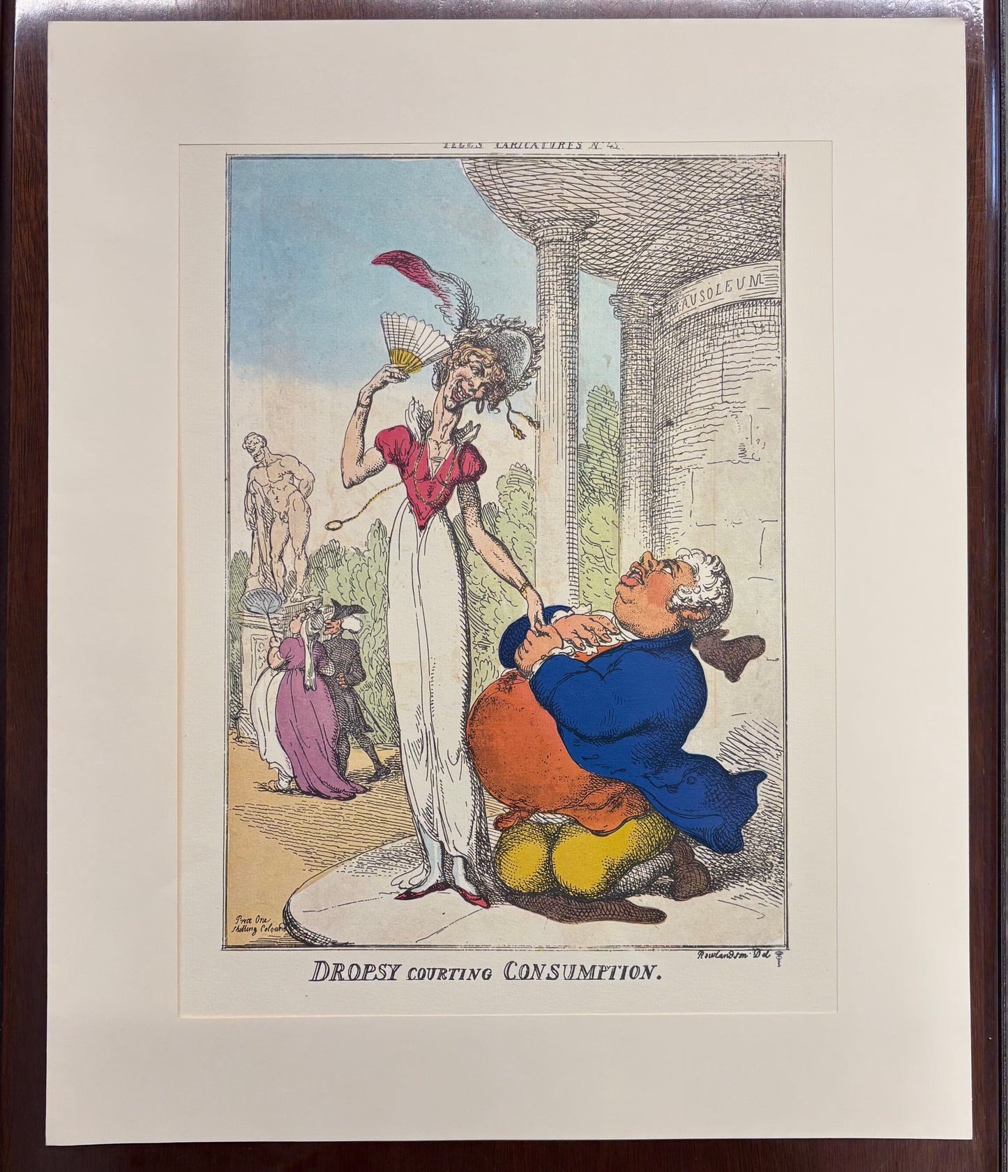 Dropsy Courting Consumption by Thomas Rowlandson