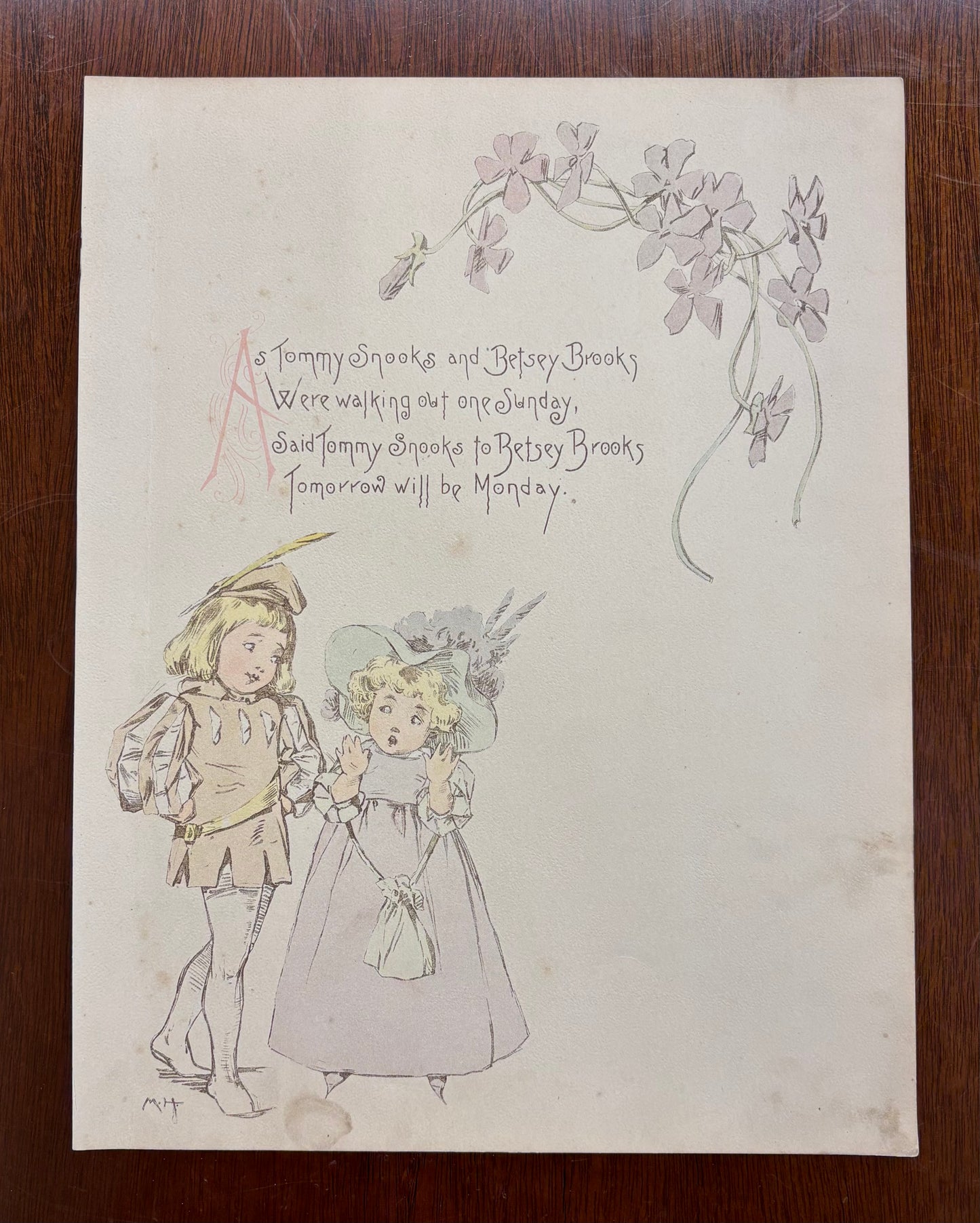 "As Tommy Snooks and Betsey Brooks," by Maud Humphrey