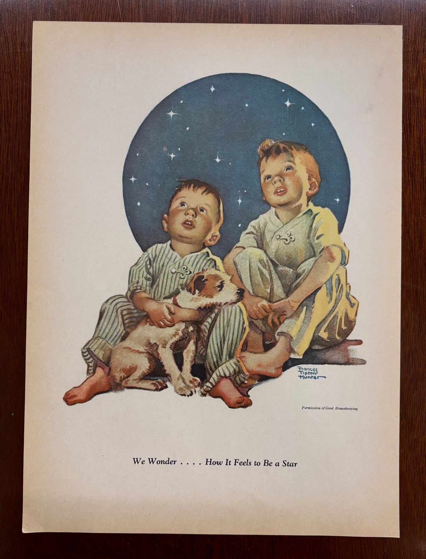 "We Wonder . . . . How It Feels to Be a Star," by Frances Tipton Hunter