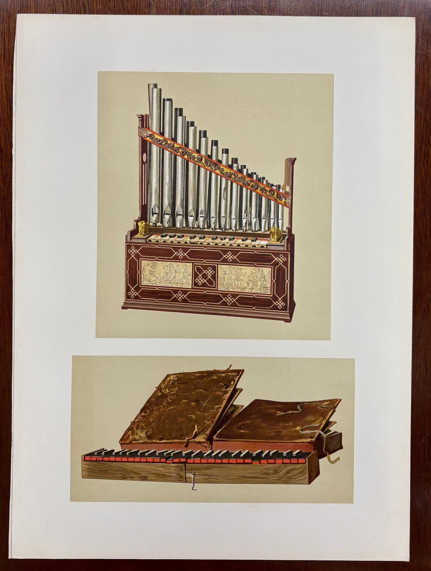 Portable Organ and Bible Regal by William Gibb