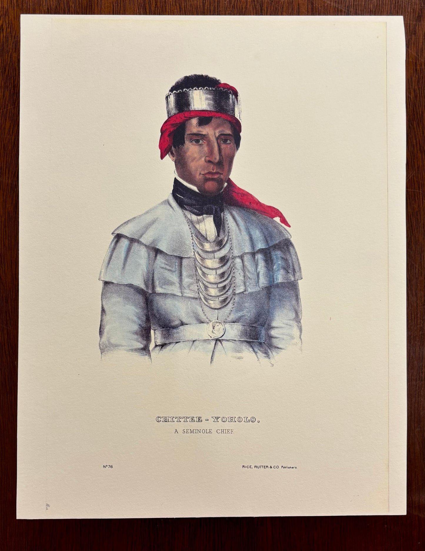 "Chittee-Yoholo, A Seminole Chief" by Charles Bird King