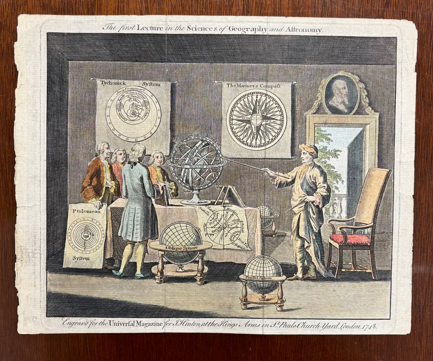 “The First Lecture in the Sciences of Geography and Astronomy” by Unknown