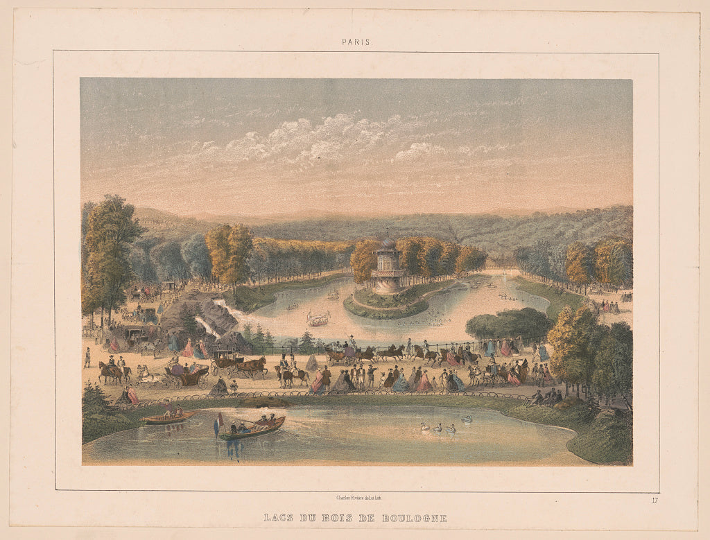 Ciceri del & lith, Paris in its Splendor, Bois de Boulogne
