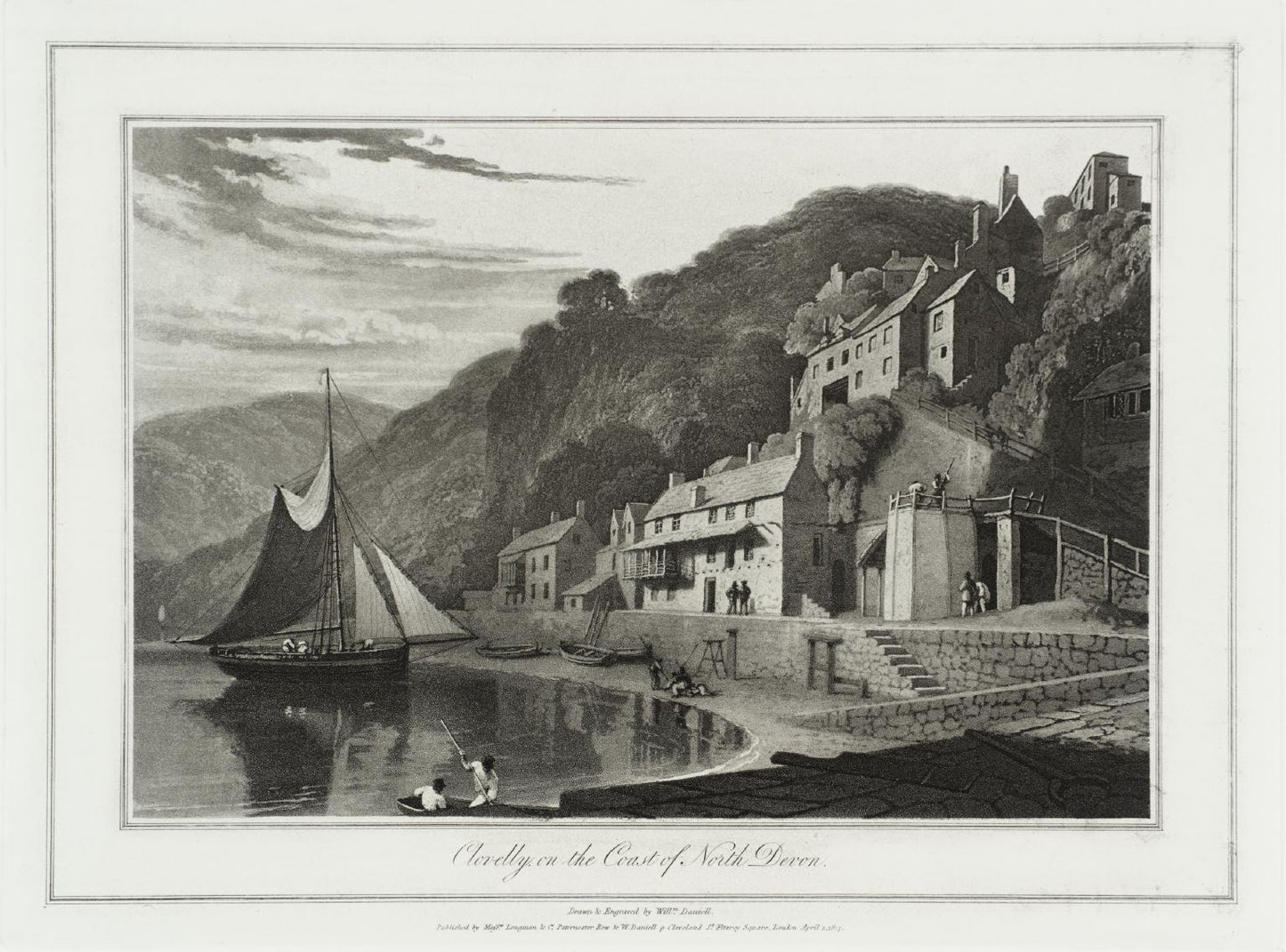 Clovelly on the Coast of North Devon