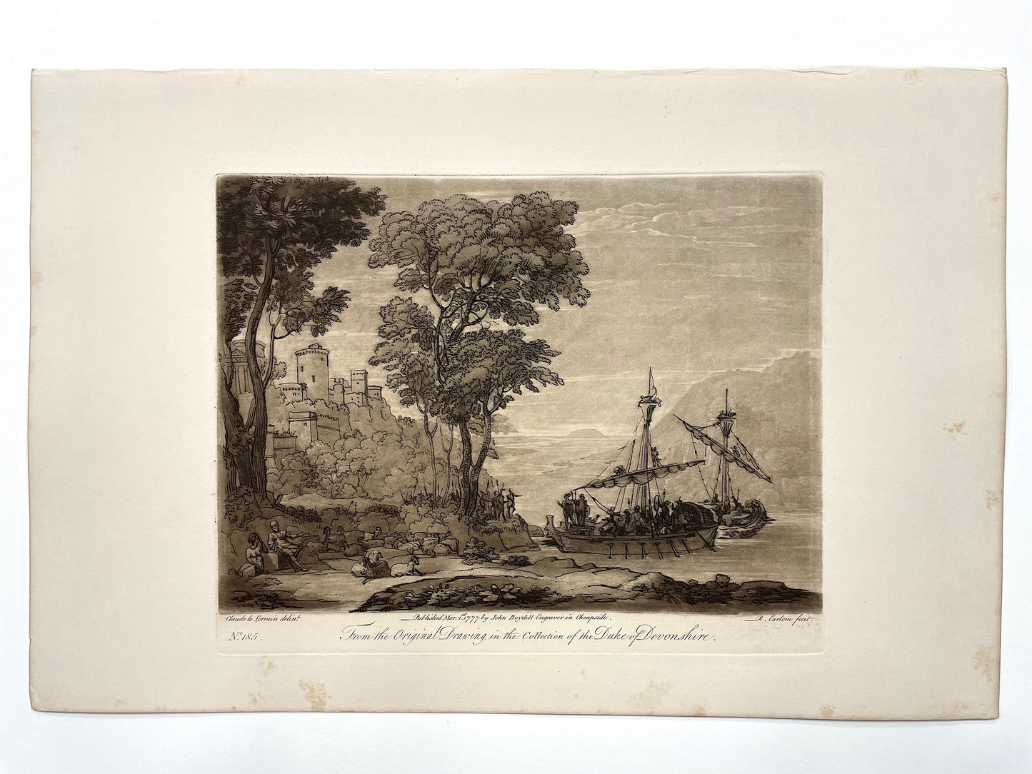 From the Original Drawing in the Collection of the Duke of Devonshire, Claude Lorrain, C. 1777