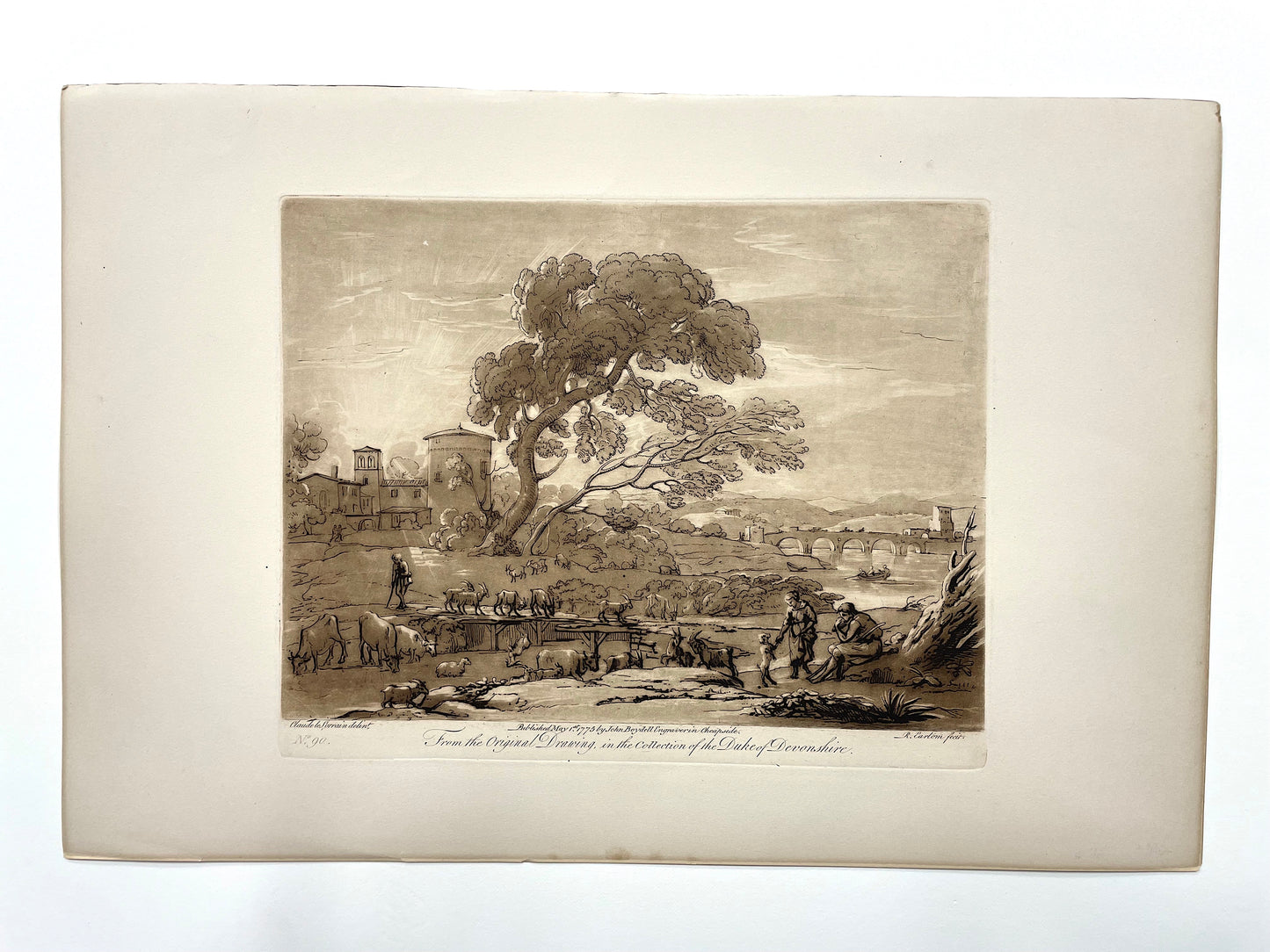 From the Original Drawing in the Collection of the Duke of Devonshire, Claude Lorrain, C. 1775